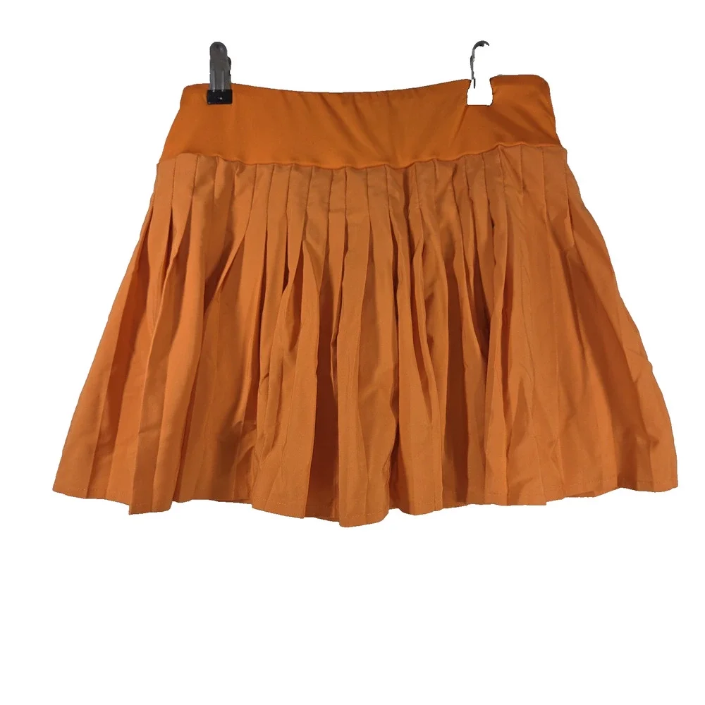 Skirt Size Large Womens Orange Athletic Gym Training Skirts Athleisure Workout - Picture 1 of 11